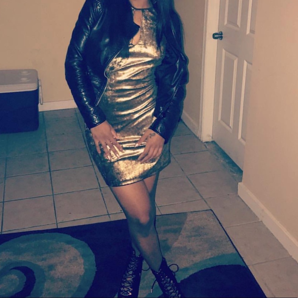 Gold Party Dress